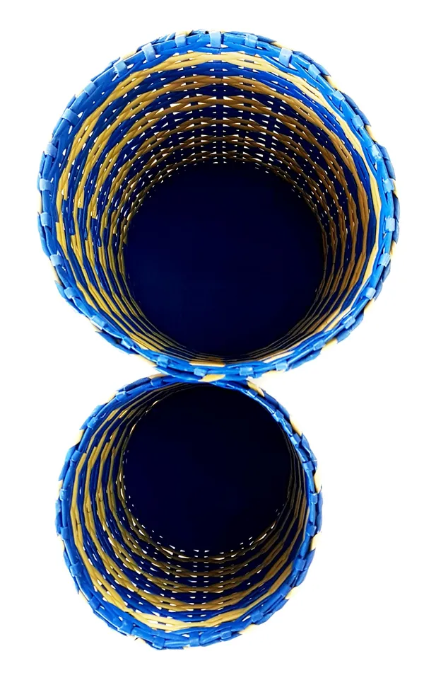 Paperus,_Set_of_Big_&_Small_Dustbin_for_Home,_Waste_Basket_11_&_8_Inch_Tall