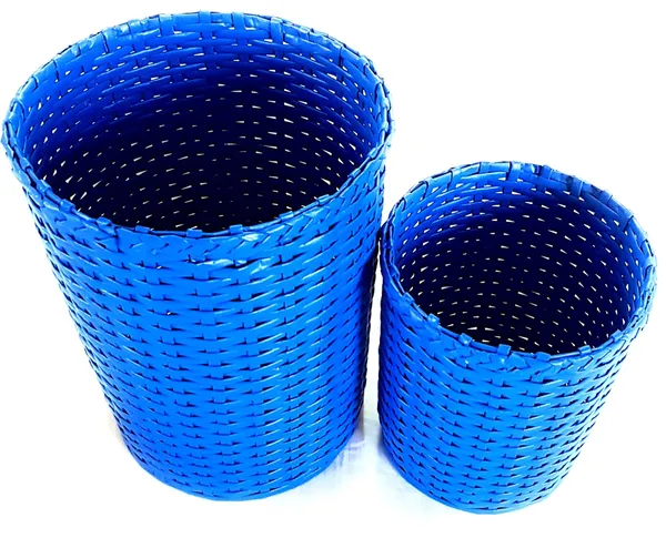 Paperus,_Set_of_Big_&_Small_Dustbin_for_Home,_Waste_Basket_11_&_8_Inch_Tall