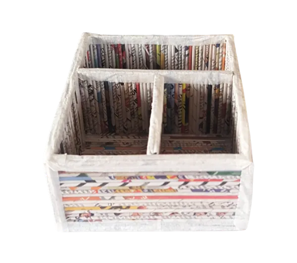 Sonas_Creation_Paperus,_Small,_Multipurpose_Organizer,_for_Stationary,_Bedside_Table_or_Study_Table_or_Office_Table,_Handmade_of_Paper_Ropes_Length_8_Inch,_Width_6_Inch_&_Depth_or_Height_3_Inch