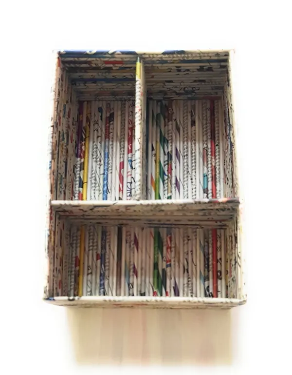 Sonas_Creation_Paperus,_Small,_Multipurpose_Organizer,_for_Stationary,_Bedside_Table_or_Study_Table_or_Office_Table,_Handmade_of_Paper_Ropes_Length_8_Inch,_Width_6_Inch_&_Depth_or_Height_3_Inch