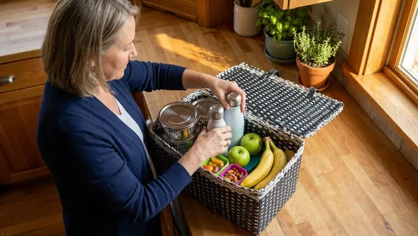 Sonas_Creation_PAPERUS_Large_Carry_Bag_with_Lid/Cover,_Picnic_Basket,_Lunch_Bag,_Tiffin_Basket,_Handbag_for_Lunch_Box,_Water_Bottle,_Eco-Friendly_Handmade_of_Paper_Ropes_H_11,_L_14,_B_7_Inch_(Black)