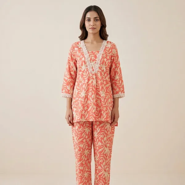 Coral_Rayon_Relaxed_Fit_Floral_Print_Co-Ord_Set_For_Women