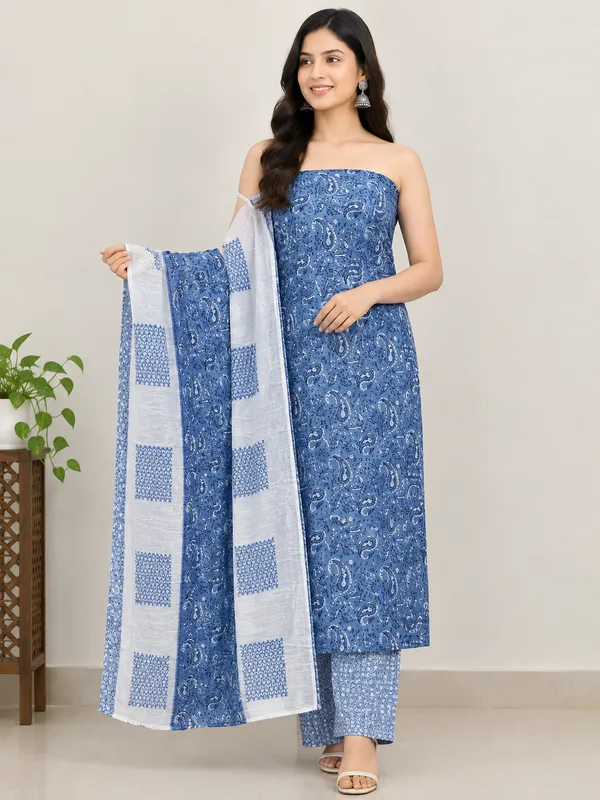 Blue_Unstiched_Paisley_Print_Straight_Suit_Set_For_Women