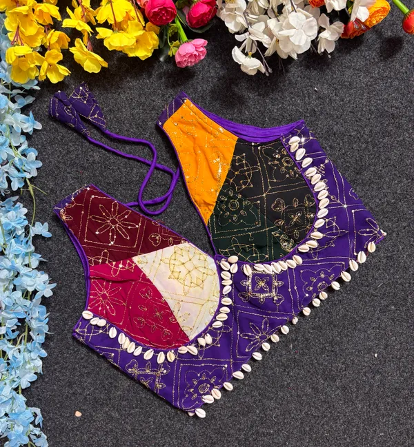 Purple_Embroidered_Saree_Blouse_for_Women