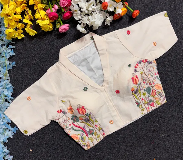 Cream_Floral_Embroidered_Blouse_for_Women