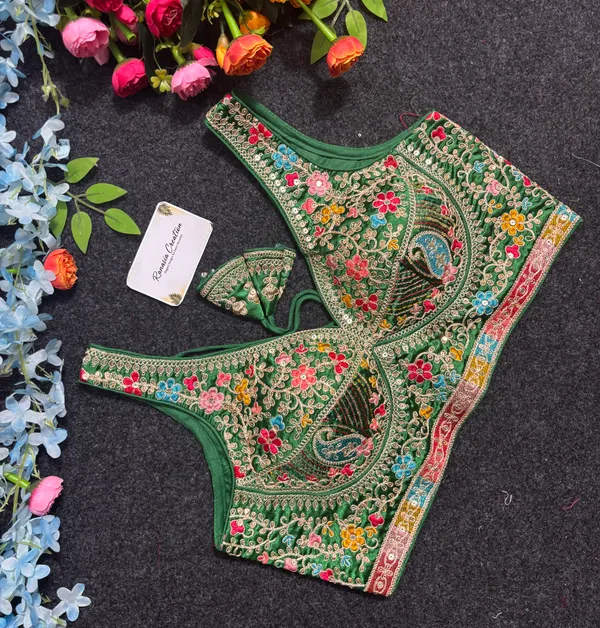 Green_Embroidered_Ethnic_Blouse_for_Women