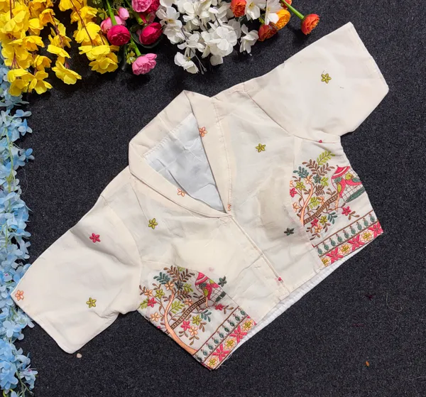 Cream_Embroidered_Front-Open_Jacket_for_Baby_Girls