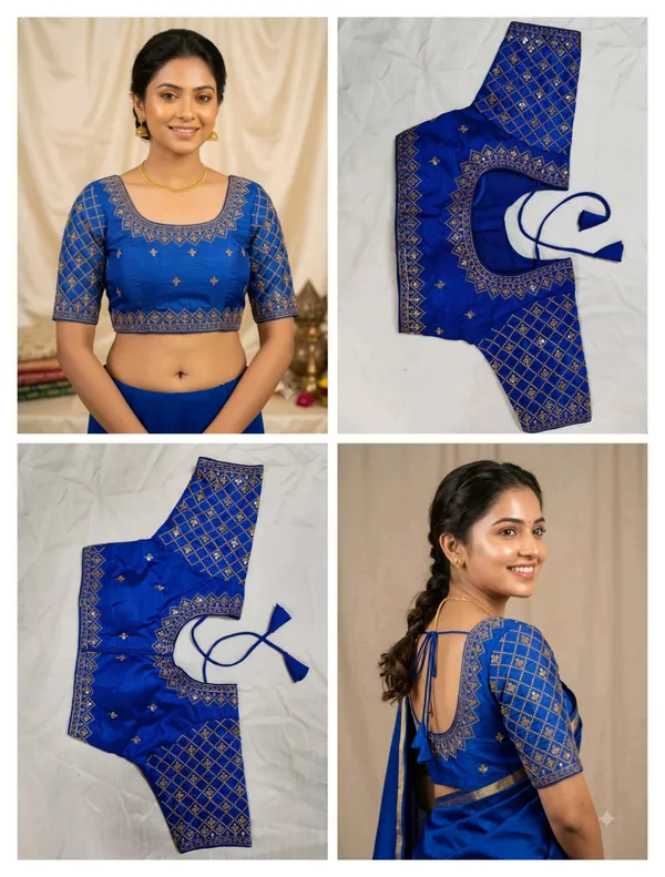 Blue_Embroidered_Regular_Fit_Blouse_for_Women