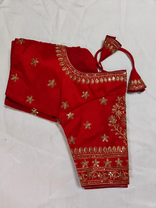 Red_Embroidered_Saree_Blouse_for_Women
