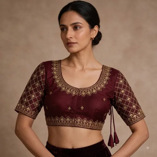 Maroon_Embroidered_Ethnic_Blouse_for_Women