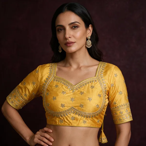 Yellow_Embroidered_Ethnic_Blouse_for_Women