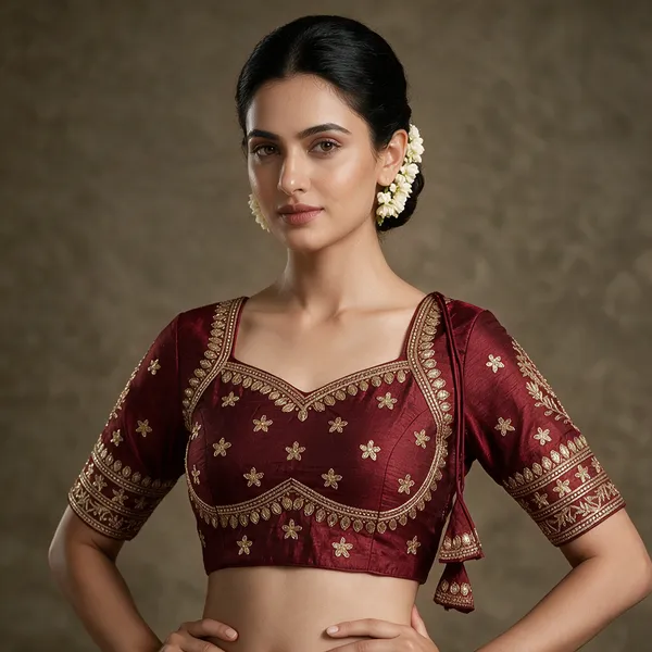 Maroon_Embroidered_Ethnic_Blouse_for_Women