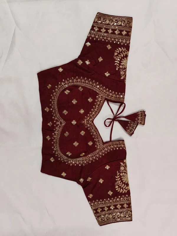Maroon_Embroidered_Ethnic_Blouse_for_Women
