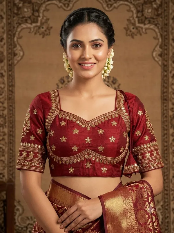 Maroon_Embroidered_Ethnic_Blouse_for_Women