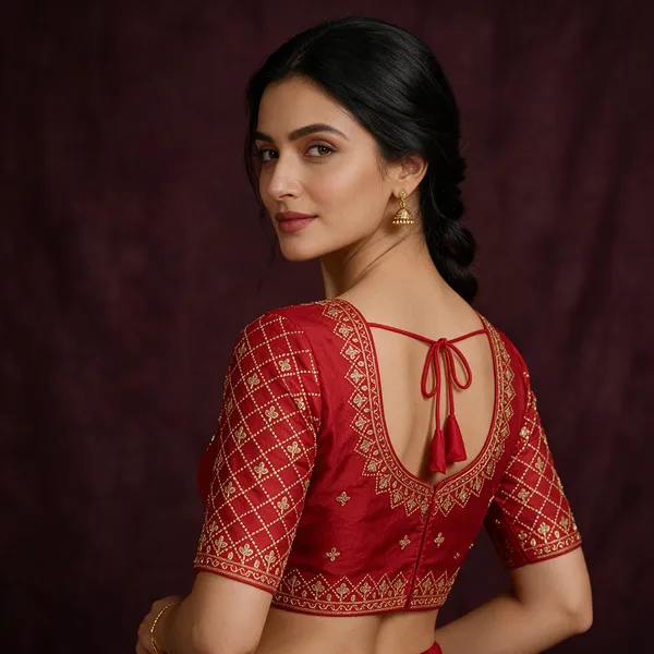 Red_Embroidered_Ethnic_Blouse_for_Women