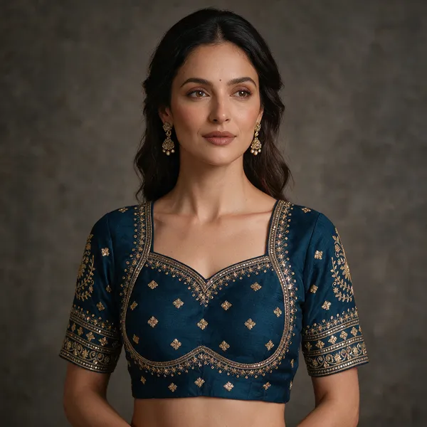 Blue_Embroidered_Ethnic_Blouse_for_Women