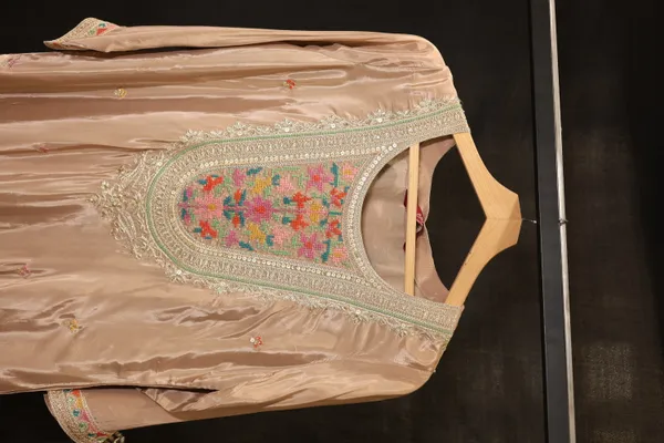 Cream_Silk_Embroidered_Ethnic_Sharara_Set_For_Women