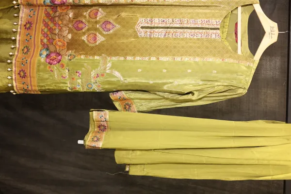 Olive_Green_Silk_Floral_Embroidered_Ethnic_Sharara_Set_For_Women