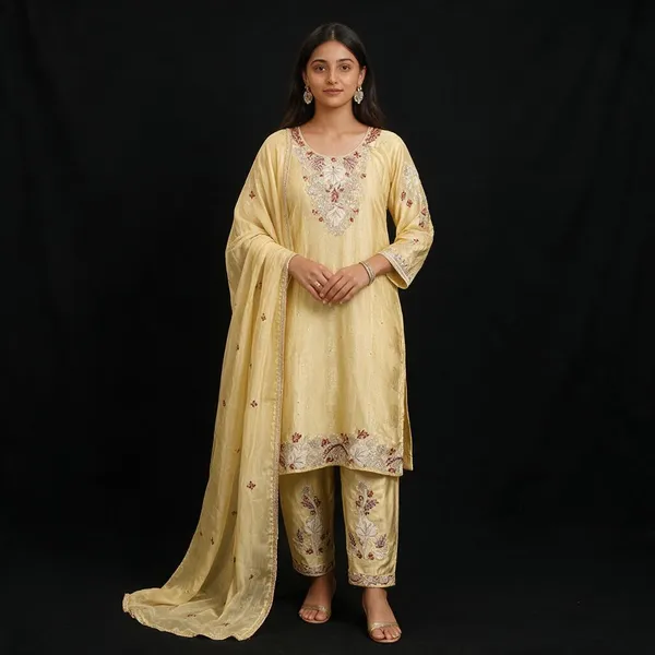 Yellow_Silk_Embroidered_Straight_Sharara_Set_For_Women