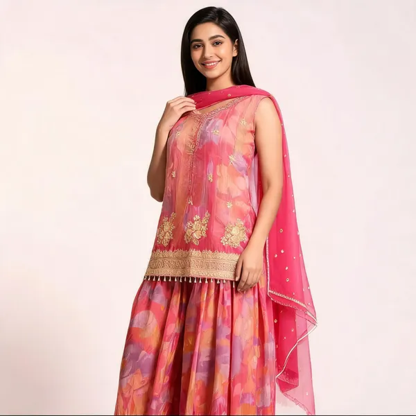 Pink_Tissue_Floral_Embroidered_Ethnic_Sharara_Set_For_Women