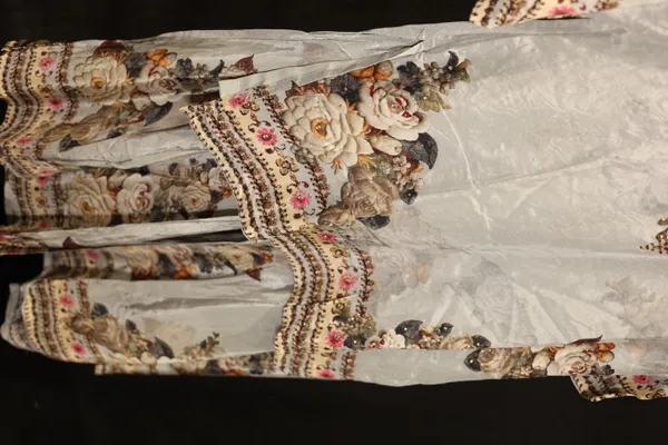White_Silk_Floral_Tiered_Gharara_Set_For_Women