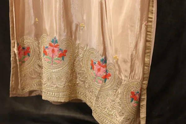 Cream_Silk_Embroidered_Ethnic_Sharara_Set_For_Women