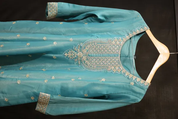 Teal_Tissue_Cambric_Embroidered_Ethnic_Sharara_Set_For_Women