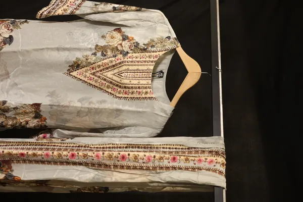 White_Silk_Floral_Tiered_Gharara_Set_For_Women