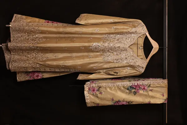 Gold_Silk_Floral_Embroidered_Anarkali_Sharara_Set_For_Women