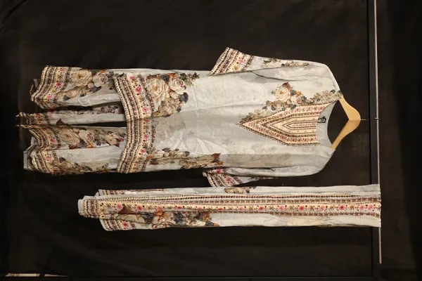 White_Silk_Floral_Tiered_Gharara_Set_For_Women
