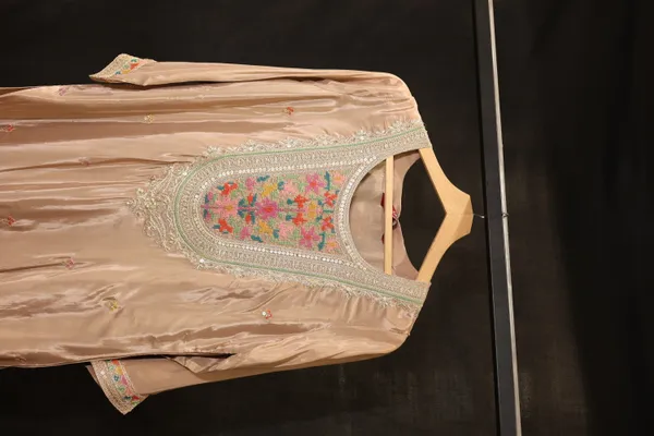 Cream_Silk_Embroidered_Ethnic_Sharara_Set_For_Women