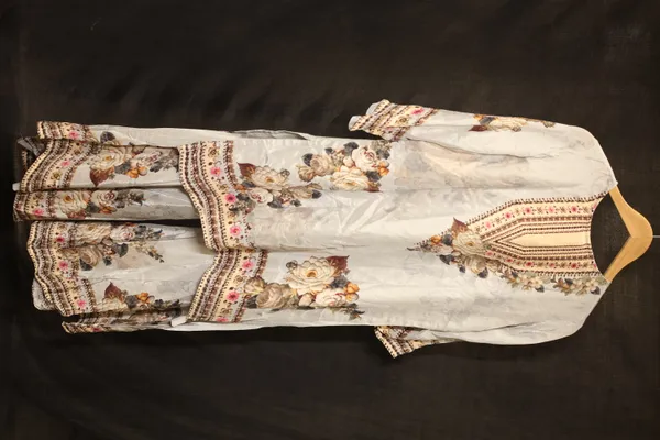 White_Silk_Floral_Tiered_Gharara_Set_For_Women