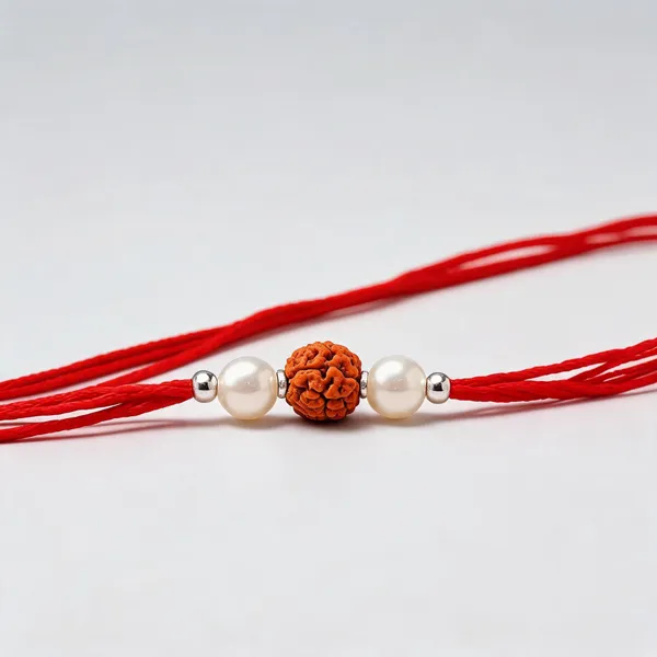 Red_925_Silver_Beaded_Thread_Rakhi_For_Men