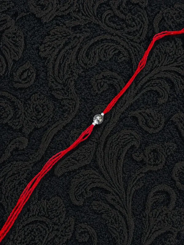 Red_Thread_925_Silver_Beaded_Rakhi_For_Men