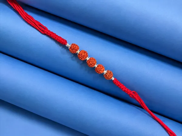 Red_Rudraksha_Bead_925_Silver_Rakhi_For_Men