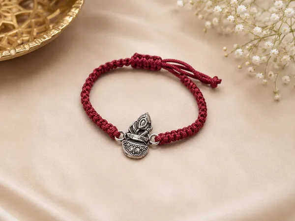 Red_925_Silver_Thread_Charm_Rakhi_For_Men