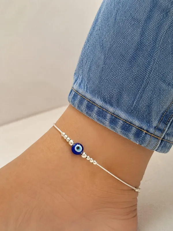 Blue_925_Sterling_Silver_Evil_Eye_Beaded_Anklet_For_Women