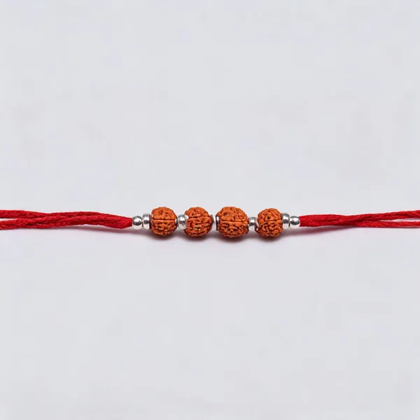 Red_Thread_Polished_Bead_925_Silver_Rakhi_For_Men