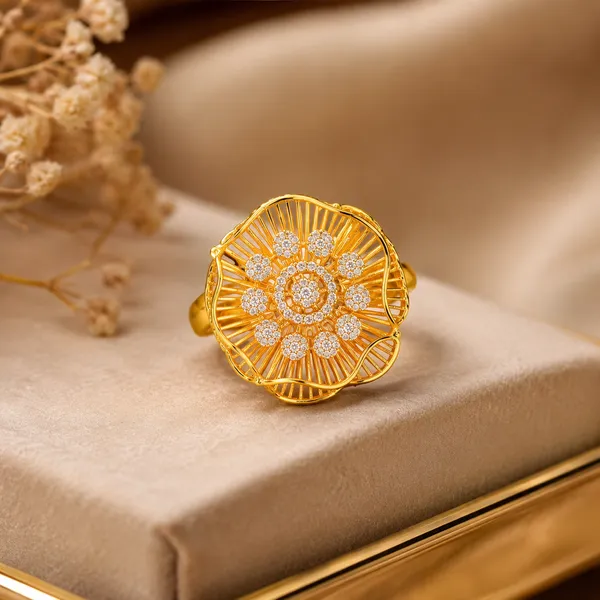 Gold_925_Sterling_Silver_Floral_Statement_Ring_For_Women