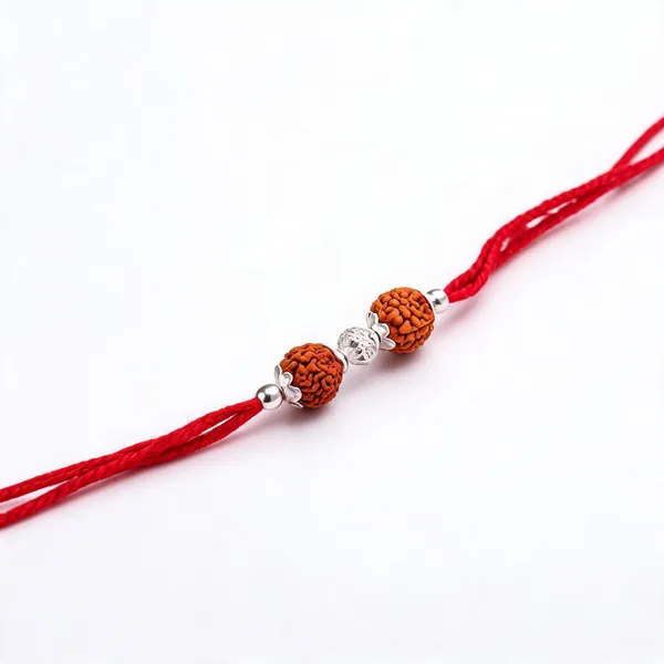 Red_Thread_Rudraksha_Bead_925_Silver_Rakhi_For_Men