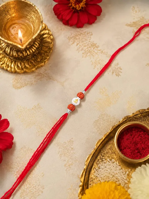 Red_Thread_Rudraksha_925_Silver_Rakhi_For_Men