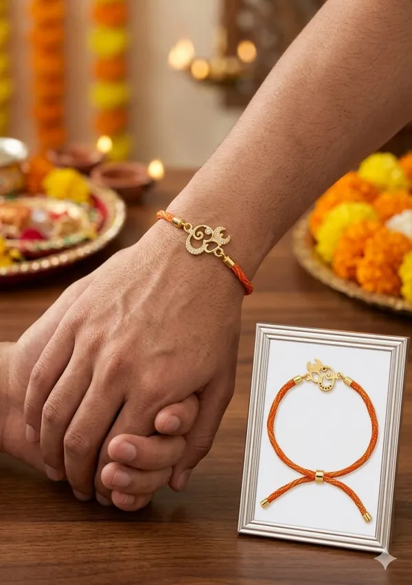 Red_Thread_Om_925_Silver_Rakhi_For_Men