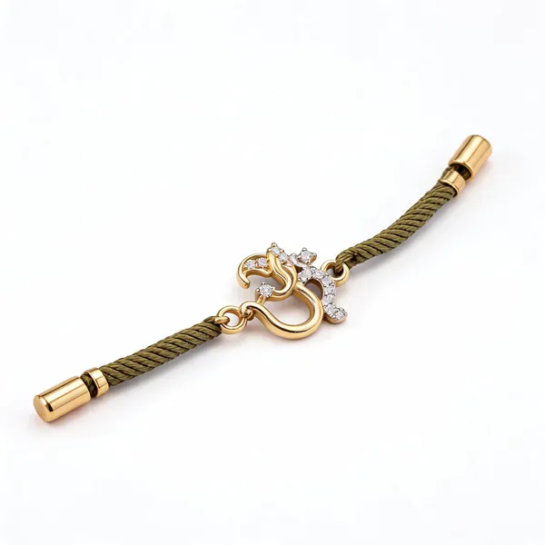 Gold_Braided_925_Silver_Charm_Rakhi_For_Men
