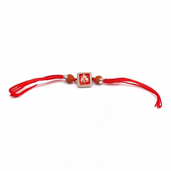 Red_Black_925_Silver_Thread_Decorative_Rakhi_For_Men