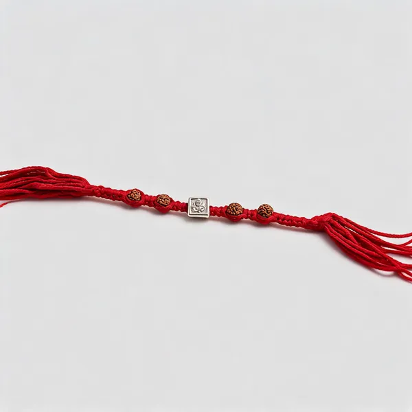 Red_Thread_925_Silver_Beaded_Rakhi_For_Men