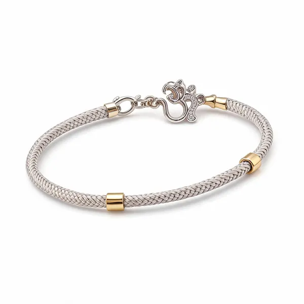 Silver_925_Sterling_Braided_Cord_Bracelet_For_Men