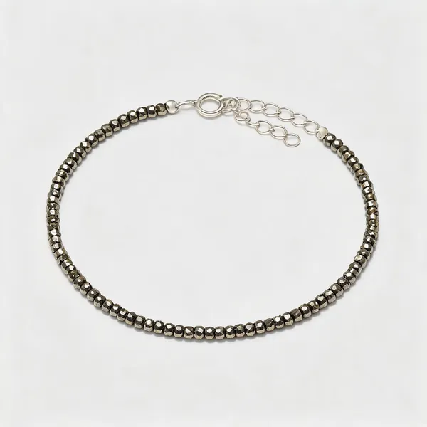 Golden_Beaded_Chain_925_Silver_Anklet_For_Women