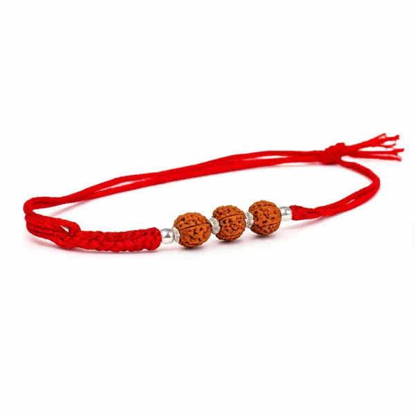 Red_Thread_925_Silver_Beaded_Rakhi_For_Men