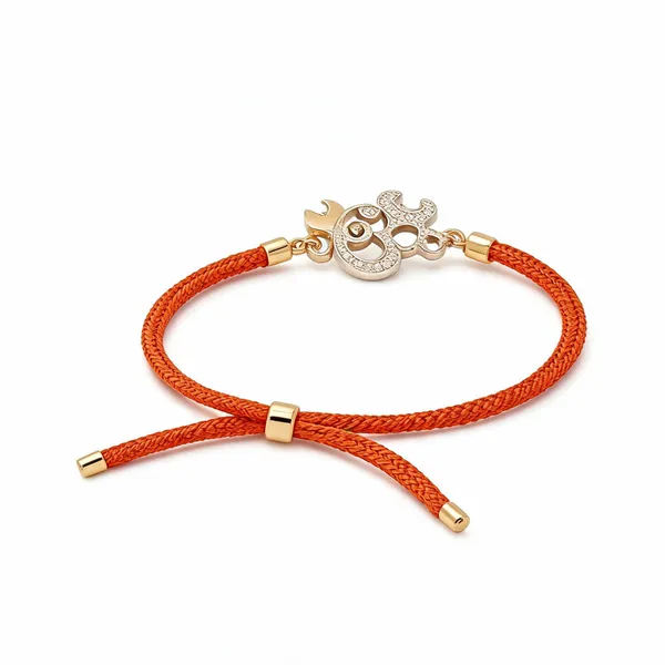 Red_Thread_Om_925_Silver_Rakhi_For_Men