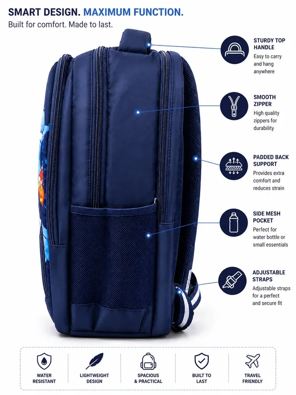 Navy_Blue_Dinosaur_Print_Kids_Backpack